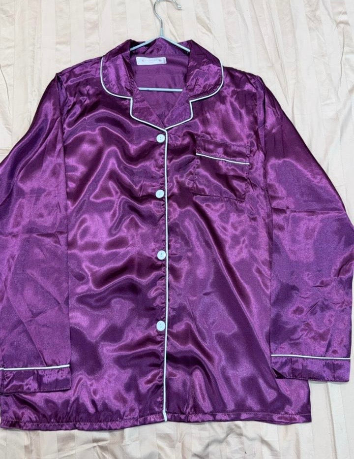 Plain Satin Nightsuit